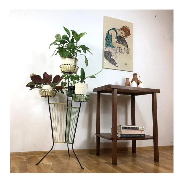 Polish Table with Walnut Veneer, 1955 For Sale - Image 3 of 12