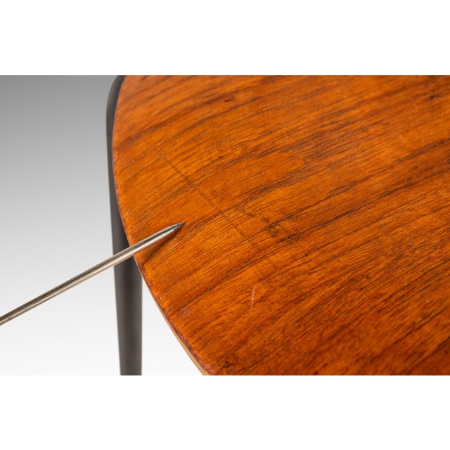 Early Original Danish Modern Model 3170 "Dot" Stool / Nesting Table Attributed to Arne Jacobsen for Fritz Hansen, Demark, C. 1960s For Sale - Image 11 of 15