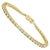 Round Diamond Line Tennis Bracelet in Yellow Gold 3.85 Carat, 14 K Yellow Gold For Sale - Image 15 of 18