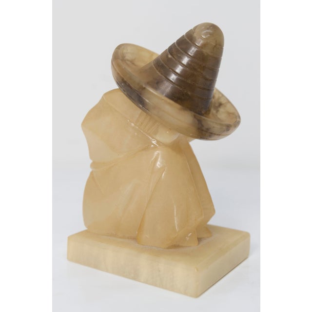 Genuine marble bookend depicting a napping sombrero, a contemporary and artistic form. This item was handmade in Mexico in...