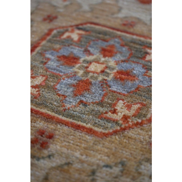 Hand Woven Low Weave Approx. 6x9 Turkish Area Rug For Sale - Image 10 of 11