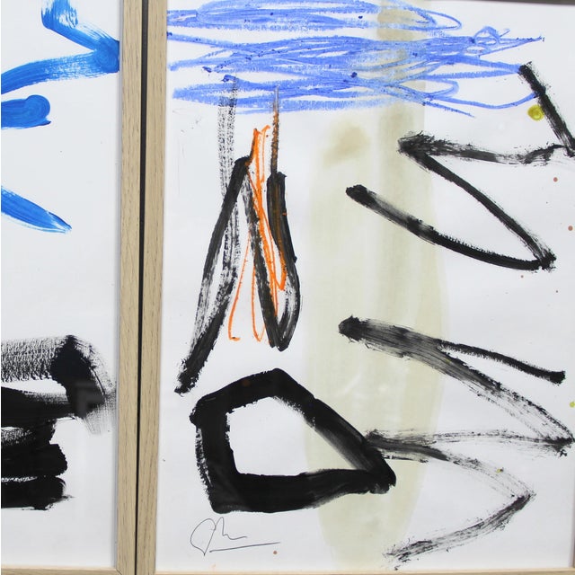 Lola Galanes, Compositions, Drawings, Set of 3 For Sale - Image 3 of 5