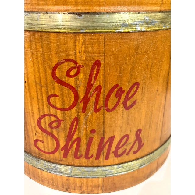 Vintage Folk Art Hand Made Shoe Shine Box For Sale - Image 13 of 13