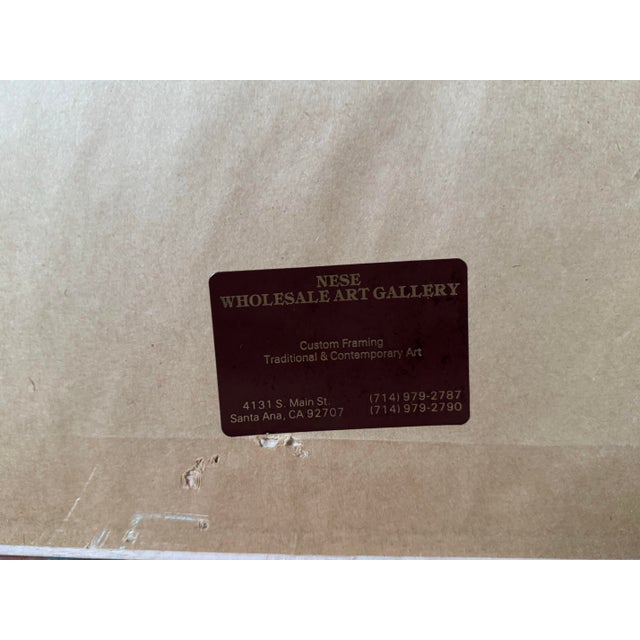 Work On Paper, by William Buffett, shown with full margins – offset lithograph vintage fine art poster print. Framed by...