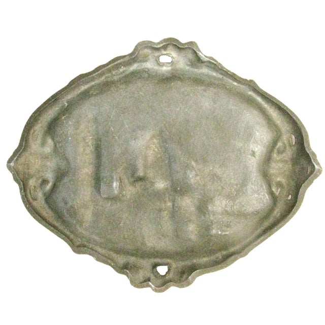Shabby Chic Vintage Paris Montmartre / Sacre Coueur Souvenir Pewter Ashtray / Bowl For Sale - Image 3 of 4
