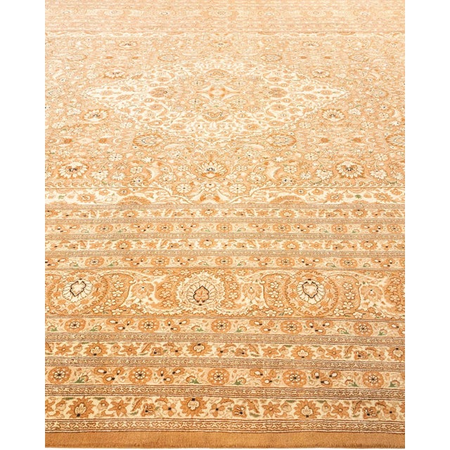 Solo Rugs Mogul, One-of-a-Kind Hand-Knotted Area Rug - Yellow, 9' 10" x 13' 10" For Sale - Image 4 of 8
