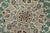 Fine Nain Rug 3’3” X 4’10” Green Wool/Silk Traditional Hand-Knotted Carpet For Sale In Philadelphia - Image 6 of 12