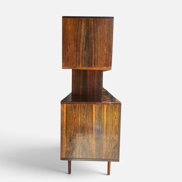 Peter Løvig Nielsen 1960s Brazilian Rosewood Credenza and Hutch by Peter Lovig For Sale - Image 4 of 10