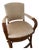 Late 20th Century Palecek Rattan & Leather Swivel Bar Stool | Bay Area Trade Brand For Sale