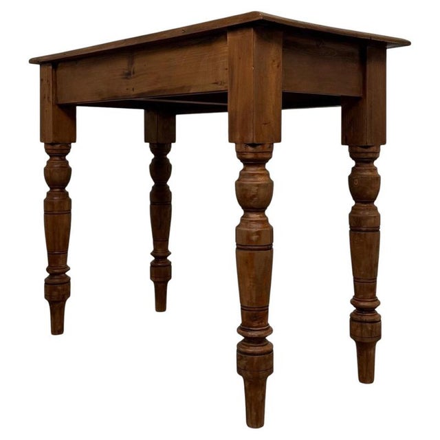 Wood 20th Century English Pine Side Table For Sale - Image 7 of 12