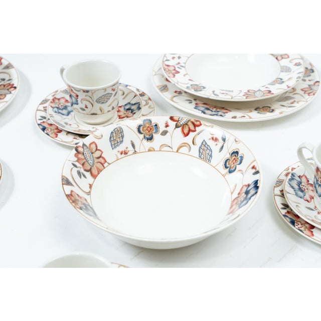 Ceramic Jacobean English Ceramic Dinnerware by Churchill, 2000s, Set of 31 For Sale - Image 7 of 10