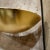 Metal 1960s Gold Leaf Demilune Wall Sconce Pair For Sale - Image 7 of 11