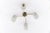 Mid-Century Modern Four-Armed Brass and Glass Lamp, 1950s For Sale - Image 12 of 13