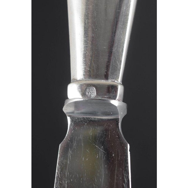 1930s Cake Knife in Silver and Stainless Steel in Viking Pattern by Georg Jensen, 1930 For Sale - Image 5 of 7