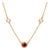 Tiffany & Co Peretti 18k Gold Color by the Yard Ruby Diamond Necklace .50ct CNTR For Sale