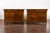 Pair of Italian 18th Century Walnut Four-Drawer Commodes with Bookmatched Veneer For Sale In Atlanta - Image 6 of 12