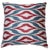 Sky Blue Contemporary Silk Ikat Pillow Cover Bohemian Pillow For Sale - Image 8 of 8