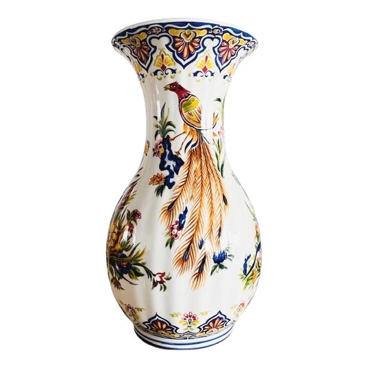 Vintage Italian Ceramic Vase by Francesco Guarino, 1950s For Sale