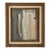 “Matcha" Abstract Art in Antique Frame, Transitional Living Room Art by JTS For Sale