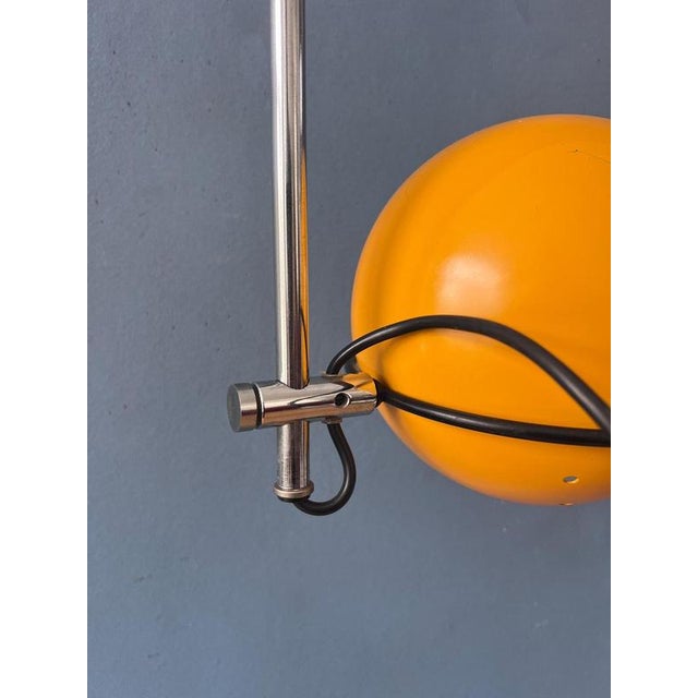 Vintage Yellow Arc Eyeball Wall Lamp by Herda For Sale - Image 9 of 13