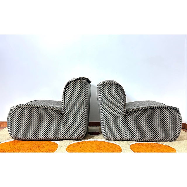 Calida Lounge Chairs by Architect Giudici for Coim, 1970s, Set of 2 For Sale - Image 4 of 17