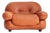 Vintage Italian Sapporo Armchair in Cognac Leather from Mobil Girgi, 1970s For Sale