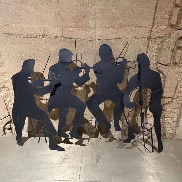 1970s Curtis Jere Mid-Century Modern Iron Music Band Sculpture Mid Century For Sale - Image 13 of 13