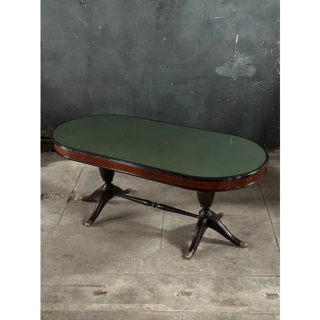 Wood Mid 20th Century Italian Dining Table by Vittorio Dassi For Sale - Image 7 of 10