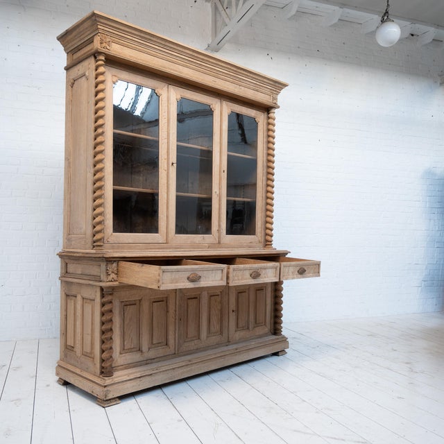 Antique French Oak Bookcase, 1880s For Sale - Image 3 of 13