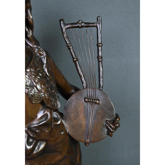 E. Villanis, Bohemian Woman, Late 19th Century, Bronze For Sale - Image 9 of 18