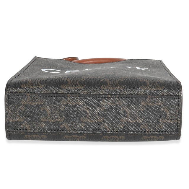 2020s Brown Triomphe Canvas Mini Vertical Cabas For Sale - Image 5 of 9