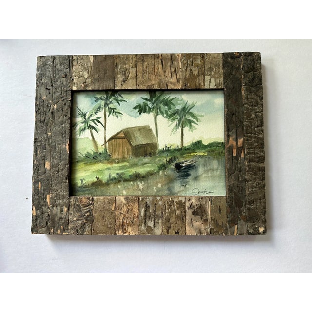 Magic waters someplace tropical. Palms, boat, water. I love all things tropical.