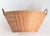 Vintage Hand Woven Fruit Flower Wicker Basket For Sale In Portland, ME - Image 6 of 13