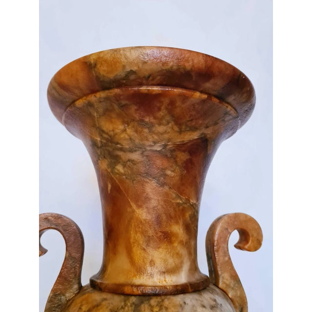 Stone Large Alabaster Medicis Table Lamp, 1930s For Sale - Image 7 of 15