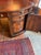 1970s Large Carved Mahogany Antique Style Leather Top Partners Desk For Sale In West Palm - Image 6 of 15