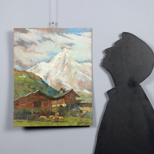 Oil on panel. Signed lower right. Trained at the Tallone school, Moretti Foggia was primarily a landscape painter,...