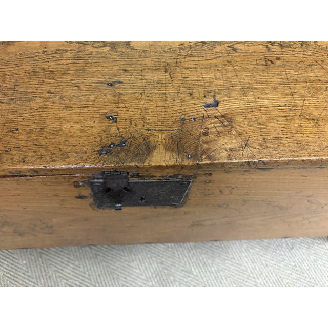 18th Century Elm Coffer, 1750 For Sale - Image 13 of 14