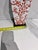 Vintage Japanese Porcelain Vase Table Lamp Featuring a Hand-Painted Red Cherry Blossom Floral For Sale In Miami - Image 6 of 9