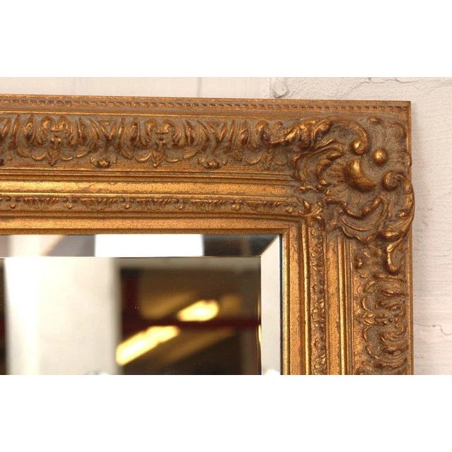 Art Deco 1920s Antique Gilt Wall Mirror For Sale - Image 3 of 4