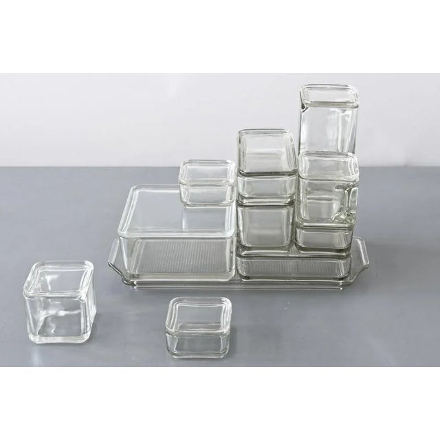 Bauhaus Kubus Storage Containers by Wilhelm Wagenfeld for Vlg, Germany, 1930s, Set of 21 For Sale - Image 14 of 18