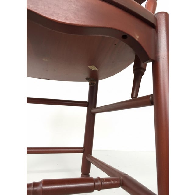 Pair of Tom Seely Solid Cherry Dining Armchairs For Sale - Image 9 of 12
