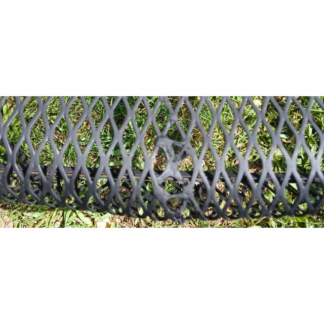 Vintage 50s Russell Woodard Wrought Iron Mesh Barrel Armchairs - A Pair, Attributed For Sale In Naples, FL - Image 6 of 9