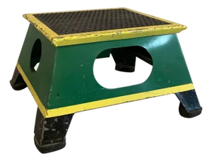 Industrial Painted Steel Train Conductor Step Stool