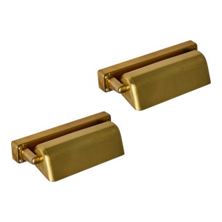 1930s Finnish Brass Plug-in Wall Lights Attributed to Paavo Tynell - A Pair For Sale