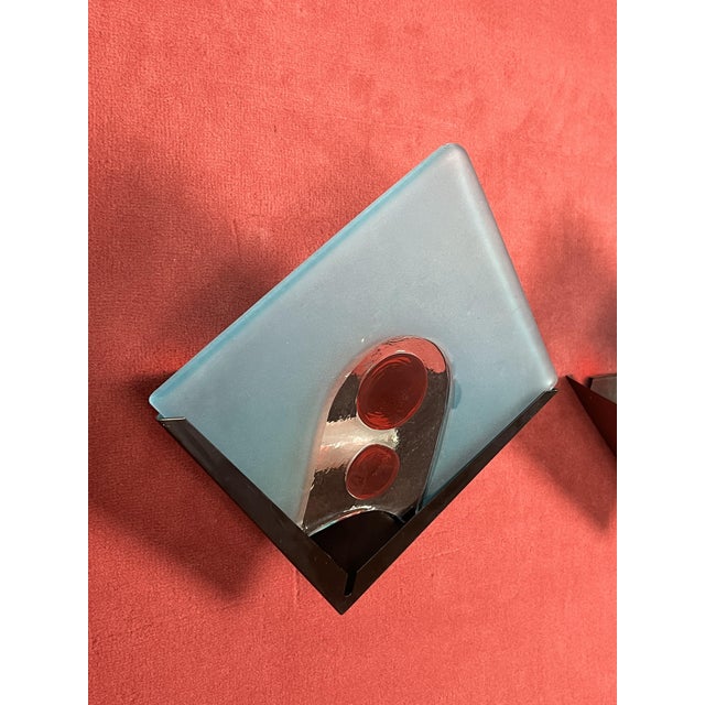 Murano Glass Wall Lamps, 1970s, Set of 2 For Sale - Image 13 of 18