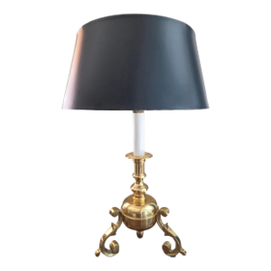 Late 20th Century Sarreid Brass Bouillotte Style Lamp