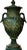 Late 20th Century 51”h Spectacular Miami Beach Vintage Urn With Lid Classic Cast Bronze Verdigris Patinated - A Pair For Sale - Image 5 of 12