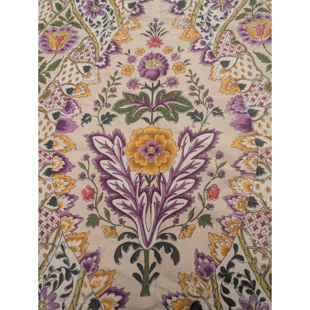 Cream Brunschwig Et Fils "Theodora" Botanical Fabric Panel 2.5 Yards For Sale - Image 8 of 15