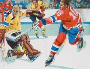 Jim Jonson, Hockey Iii, Lithograph