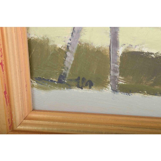 Leon Møller, Landscape with Houses, Oil on Canvas For Sale - Image 4 of 6